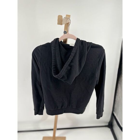 Victoria’s Secret PINK Womens XS Black White Script Logo Soft Hoody Sweat Shirt - Picture 10 of 10